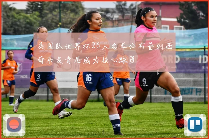 美国队世界杯26人名单公布普利西奇和麦肯尼成为核心球员